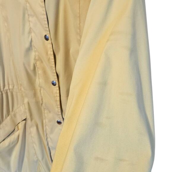 Nordstrom Women’s Hooded Berber Fleece Lined Jacket Mustard Yellow Size Large - Picture 8 of 8